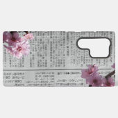 Newspaper Sakura Samsung Case Galaxy Hülle (Rückseite (Horizontal))