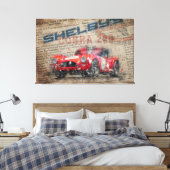 Newspaper Shelby Cobra 289 Leinwanddruck (Insitu (Schlafzimmer))