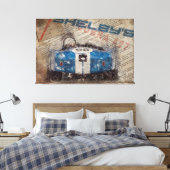 Newspaper Shelby Cobra 427 Leinwanddruck (Insitu (Schlafzimmer))