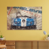 Newspaper Shelby Cobra 427 Leinwanddruck (Insitu (Wohnzimmer))