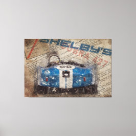 Newspaper Shelby Cobra 427 Leinwanddruck