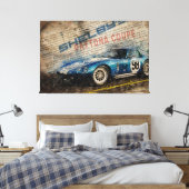 Newspaper Shelby Daytona Coupe 2 Leinwanddruck (Insitu (Schlafzimmer))