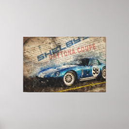 Newspaper Shelby Daytona Coupe 2 Leinwanddruck