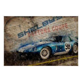 Newspaper Shelby Daytona Coupe 2 Poster