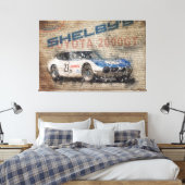 Newspaper Shelby Toyota 2000GT Leinwanddruck (Insitu (Schlafzimmer))