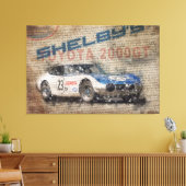 Newspaper Shelby Toyota 2000GT Leinwanddruck (Insitu (Wohnzimmer))