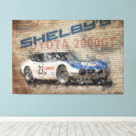 Newspaper Shelby Toyota 2000GT Leinwanddruck