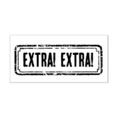 Newspaper Themed Distressed Extra! Extra! Gummistempel (Prägung)