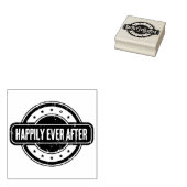 Newspaper Themed Distressed Happily Ever After Gummistempel (Stempel)