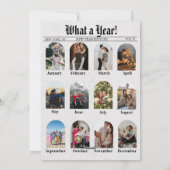 Newspaper Unique Fun What A Year New Year 2026 Feiertagskarte (Rückseite)