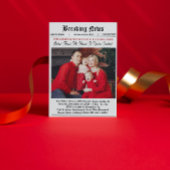 Newspaper Vintage Christmas Party Einladung