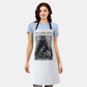 Newspaper What A Year Black White Photo Christmas Schürze (Getragen)