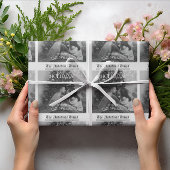 Newspaper What A Year Holiday Photo Christmas Geschenkpapier