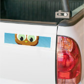 Newsprint Cartoon Owl Autoaufkleber (Auf Lkw)