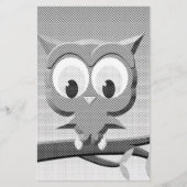 Newsprint-Schüssel in Schwarz und Weiß Briefpapier (Vorderseite)