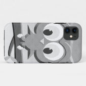 Newsprint-Schüssel in Schwarz und Weiß Case-Mate iPhone Hülle (Rückseite (Horizontal))