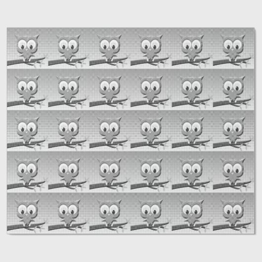 Newsprint-Schüssel in Schwarz und Weiß Geschenkpapier (Flach)