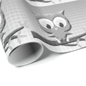 Newsprint-Schüssel in Schwarz und Weiß Geschenkpapier (Rolleneckpunkt)