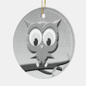 Newsprint-Schüssel in Schwarz und Weiß Keramik Ornament (Links)