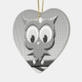 Newsprint-Schüssel in Schwarz und Weiß Keramikornament (Links)