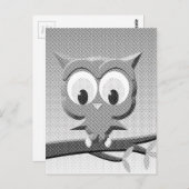 Newsprint-Schüssel in Schwarz und Weiß Postkarte (Vorne/Hinten)