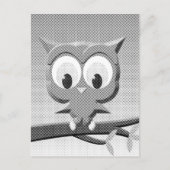 Newsprint-Schüssel in Schwarz und Weiß Postkarte (Vorderseite)