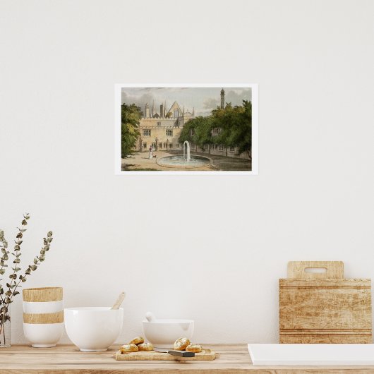 Newstead Abbey, from R. Ackermann’s (1764-1834) 'R Poster (Küche)