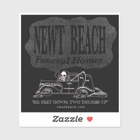 "Newt Beach Funeral Homes" Aufkleber (Blatt)