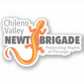Newt Brigade Custom Cut Vinyl Sticker (Vorderseite)