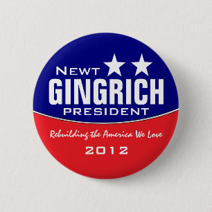 Newt Gingich Button