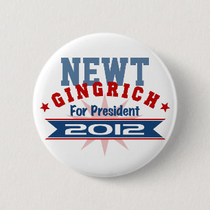 Newt Gingrich 2012 Button