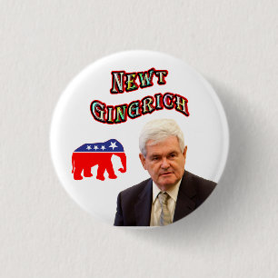 Newt Gingrich 2012 Button