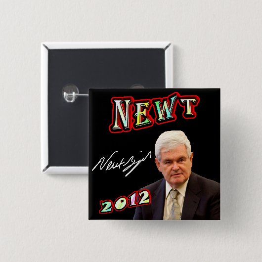 Newt Gingrich 2012 Button (Vorne & Hinten)
