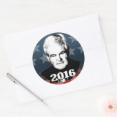 NEWT GINGRICH 2016 KANDIDAT RUNDER AUFKLEBER (Umschlag)