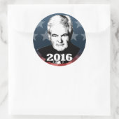 NEWT GINGRICH 2016 KANDIDAT RUNDER AUFKLEBER (Tasche)