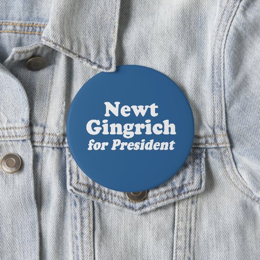 NEWT GINGRICH FÜR PRÄSIDENT 2 BUTTON (Beispiel)