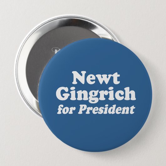 NEWT GINGRICH FÜR PRÄSIDENT 2 BUTTON (Vorne & Hinten)