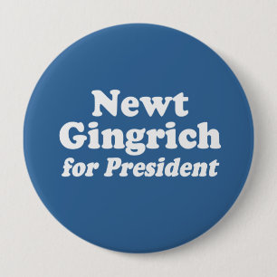 NEWT GINGRICH FÜR PRÄSIDENT 2 BUTTON