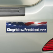 Newt Gingrich für Präsidenten Autoaufkleber (Auf Auto)