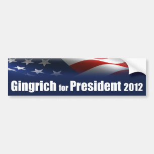 Newt Gingrich für Präsidenten Autoaufkleber