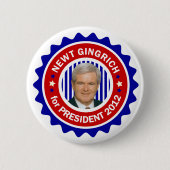Newt Gingrich für US-Präsident 2012 Button (Vorderseite)