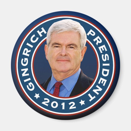 Newt Gingrich Konservativer für Präsident Magnet (Vorne)