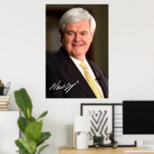 Newt Gingrich Poster (Heimbüro)