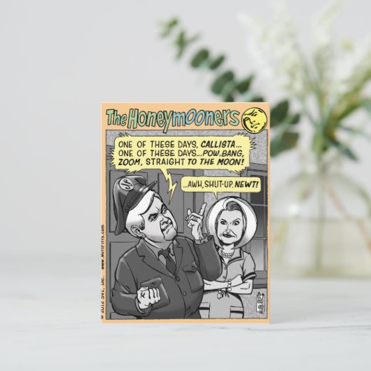 NEWT GINGRICH POSTKARTE (Stehend Vorderseite)