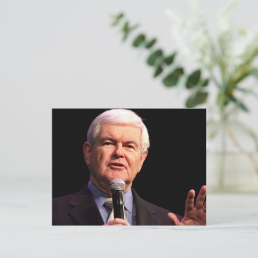 Newt Gingrich Postkarte (Stehend Vorderseite)