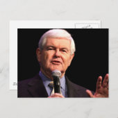 Newt Gingrich Postkarte (Vorne/Hinten)