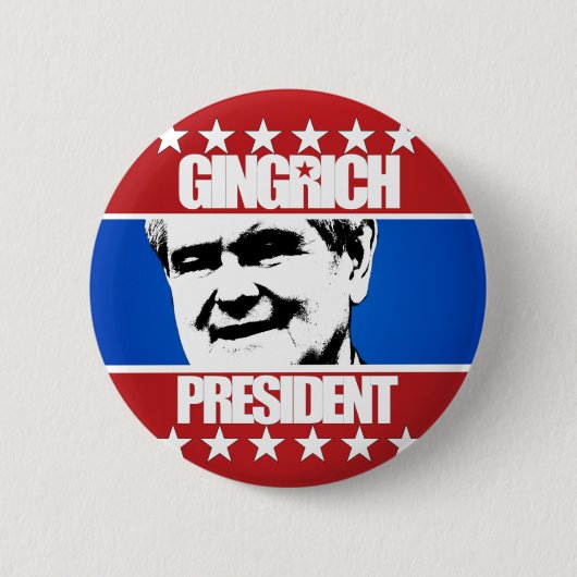 Newt Gingrich - Präsident Button (Vorderseite)