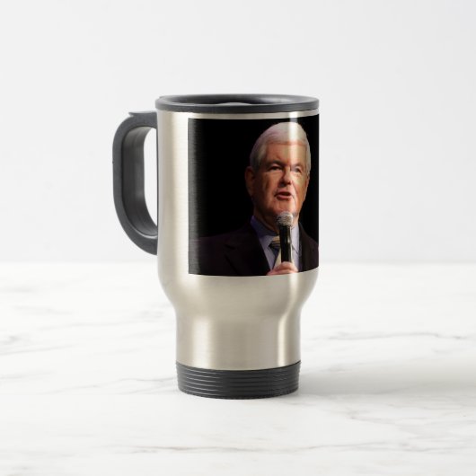 Newt Gingrich Reisebecher (Vorderseite Links)