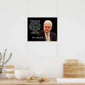 Newt Gingrich Zitat - "Amerika Retten." Poster (Küche)
