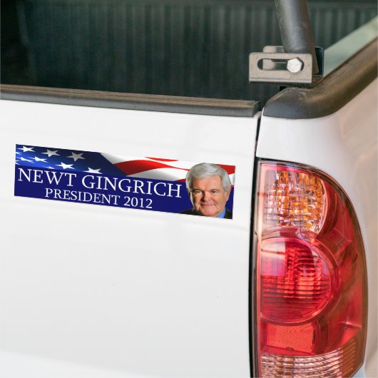 Newt- Gingrichpräsident 2012 Autoaufkleber (Auf Lkw)
